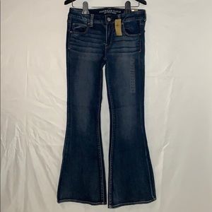 American Eagle Super Super Stretch low rise 8